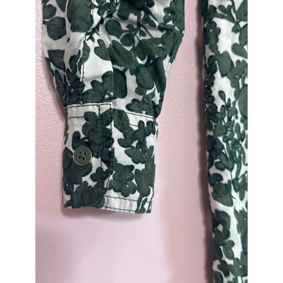 Tory Burch Issy Vine Shirtdress in Green Size 0 - Picture 5 of 6